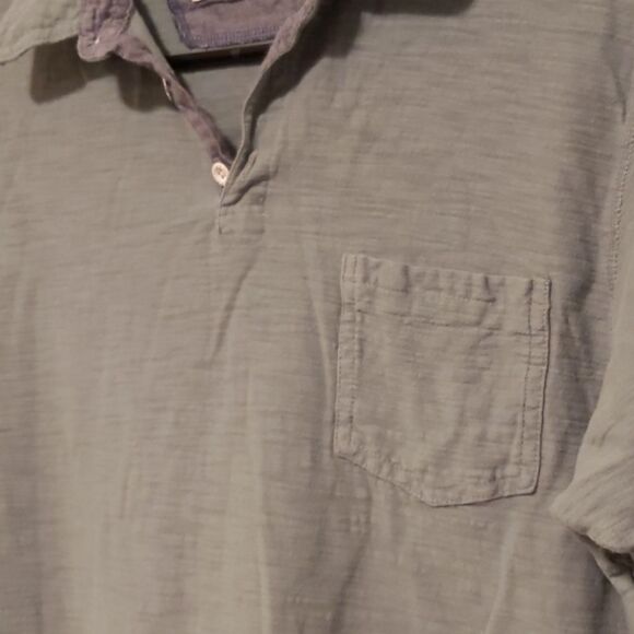 Men's Paper Denim & Cloth Green Short Sleeve Collared Button Pocket Shir… - Picture 5 of 6